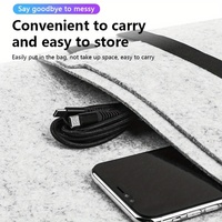 Câble tressé durable USB-C vers USB-C 60W PD à charge rapide pour appareils iOS, interface renforcée, plusieurs longueurs