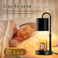Lampe chauffe-bougie à intensité variable avec minuterie, réglable en hauteur, chauffe-cire électrique, cadeaux de Noël et d'anniversaire pour femmes et mamans