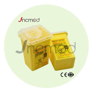 बायोखतरे सुई और सिरिंज निपटान बिन 1 एल शार्क कंटेनर - Product Image 2