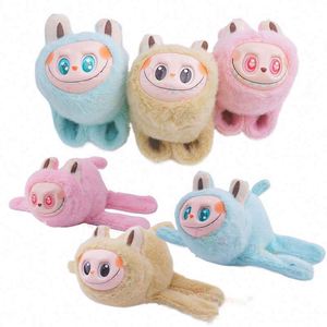 Fluffy Anime Magnetic <b>Snap</b> Big Head Super Soft Plush Toy Wristband PP Cotton Filling Mesh Lining Wearable <b>Bracelet</b> - Product Image 6