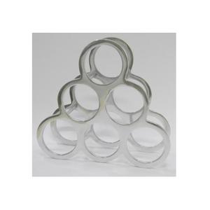 Botella hecha a mano de vino, estante de almacenamiento de vino de pie y encimera, estante de exhibición de Metal, artesanías personalizadas de aluminio - Product Image 1