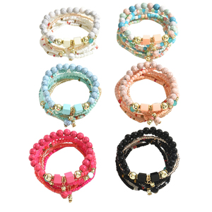 Bohemia Light Luxury Simple Multi-layer Beaded <b>Bracelet</b> Personalized Handmade Women's Acrylic <b>Bracelets</b> Fashionable Jewelry - Product Image 6
