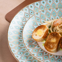 Ensemble de vaisselle en porcelaine osseuse élégante de luxe ensembles d'assiettes à dîner écologiques pour les hôtels et les restaurants