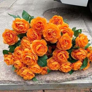Fiori Artificiali di Peonia in Seta di Alta Qualità a 3 Teste per Matrimoni, Feste, Banchetti, Hotel, Sale e Decorazioni per la Casa - Product Image 4