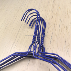 ไม้แขวนเสื้อซักรีดราคาส่งถูก 1.9 มม. ไม้แขวนเสื้อซักรีดลวดเหล็กแข็งแรง ไม้แขวนเสื้อโลหะสำหรับร้านซักแห้ง - Product Image 5