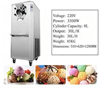 Machine à glace italienne molle de table, saveur unique, pour usage commercial