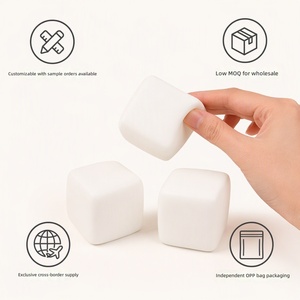 Jouets anti-stress fournis par le fabricant : Squishies Tofu à rebond lent, balles de décompression carrées malléables, jouet souple - Product Image 6
