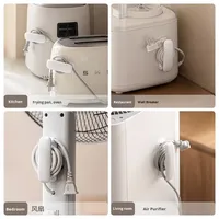 Organisateur de câbles en silicone LANZYLO ODM - Design moderne et simple pour la cuisine, la chambre à coucher, le salon - Gestion des câbles