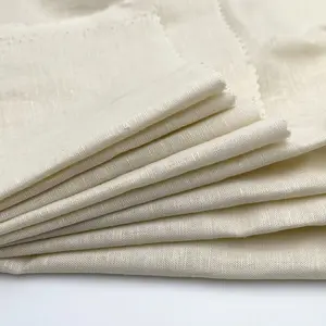 55% Linen 45% Katun Linen Kain Polos