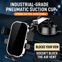 Support de téléphone portable pour voiture à ventouse, spécial navigation, universel pour grille d'aération, anti-tremblement pour tableau de bord et pare-brise, Nouveauté 2025