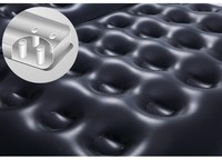 Canapé gonflable 5-en-1 en PVC pour deux personnes, idéal pour la randonnée, le camping, le salon, la chambre, avec pompe