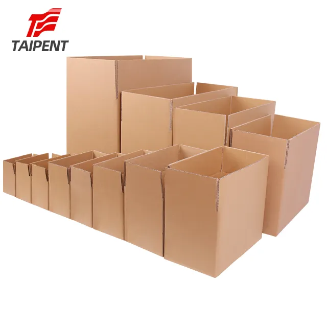 Grosir Kemasan Kustom Kotak Karton Bergelombang untuk Pengiriman atau Surat