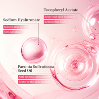 Marque privée 30ml d'acide hyaluronique huile de graines de pivoine deux couches de sérum huile de pépins de raisin hydratante