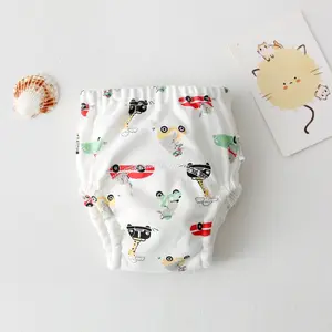 Famicheer BSCI Six-Layer Baby Cloth Reusable Cotton Training Pants Underwear For Boy And Girl