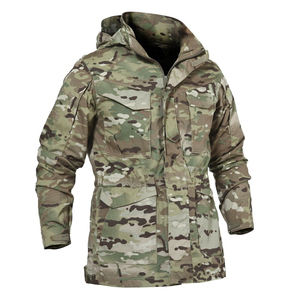 Praetorian M65 Trench-Coat pour homme Veste extérieure camouflage rigide pour les amateurs de randonnée PLY-16 Coat - Product Image 1