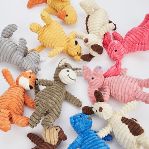Custom Small MOQ Corduroy Pet Chew <b>Toys</b> Animal Shaped Dog Training Interactive <b>Toys</b> With Sound Pets chew <b>toys</b> - Product Image 5