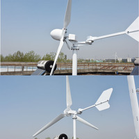 1KW 2kw 3kw à 30kw éolienne à axe horizontal rotation à basse vitesse et avec contrôleur de charge
