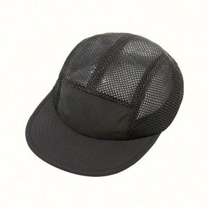 Japanese Style Sporty Quick-drying Outdoor Breathable Mesh <b>Flat</b> Bill Baseball <b>Cap</b> Common Sports Camping Hat - Product Image 6