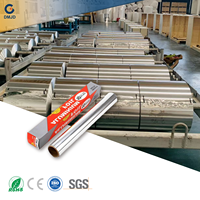 Papier d'aluminium gaufré de qualité alimentaire 8011 11 12 14 15 microns, rouleau jumbo 30/45 cm, prix direct usine