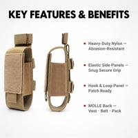 Torniquete de Emergencia con Bolsa Molle y Tijeras para Trauma, Kit de Control de Hemorragias, Supervivencia al Aire Libre, EMS