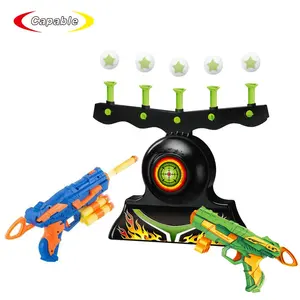 電気ホバーショットターゲットゲーム2つの銃と柔らかい弾丸を備えたフローティングボールシューティングゲーム