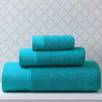 5 Star Hotel Soft Absorbent Embroidered Thickened 100% Cotton Square Hand Bath Towel Sets