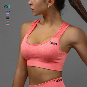 Top Deportivo Sin Costuras para Mujer con Logotipo Personalizado, Chaleco de Yoga, Sujetador Deportivo Transpirable para Gimnasio, Atletismo y Running, Diseño Recortado - Product Image 1