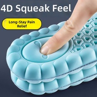 Semelles intérieures de chaussures unisexes en coton respirant épaissi haute résistance + coussin anti-fatigue D01, absorption des chocs pour le sport