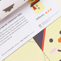 Libro de Manualidades de Papel Origami 3D Personalizable, con Dibujos Animados Coloridos, Renovable, para Niños