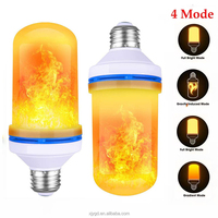 Ampoule à LED à effet de flamme 3W E27 E26 B22 Lampe murale à LED scintillante pour jardin, cour, fête, décoration de Noël Flamme