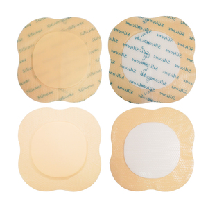 Pansement en mousse de silicone-6 "* 6" avec bordure plus fine Pansement en mousse de soin des plaies Superabsorbant auto-adhésif - Product Image 6