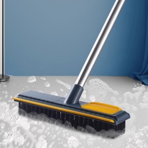 Brosse de nettoyage AbePC 2 en 1, balai en nylon avec manche en métal pour le nettoyage des sols domestiques - Product Image 2