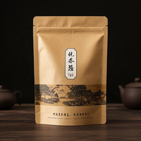 Sachets de haute qualité recyclables écologiques debout pour café, thé et pain pochettes emballage papier kraft avec attache en étain et fenêtre