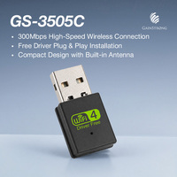 Adaptador Inalámbrico USB 2.0 de 300Mbps para Laptop, Conexión sin Controladores, Dongle WiFi 802.11n para Sistema Windows