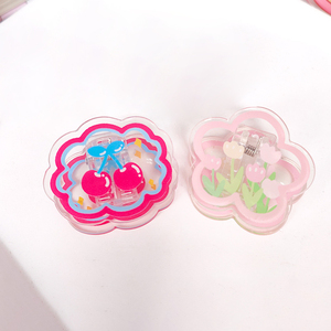 Clip en acrylique PP transparent avec motif de dessin animé mignon, pour la papeterie des étudiants, le rangement de documents et de factures, marque NASNAK, modèle PPJ-2026, vente en gros - Product Image 3