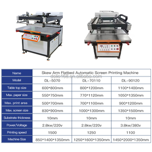 Máy in lưới phẳng tự động một màu độ chính xác cao, loại tay nghiêng, chất lượng cao, kích thước 700x1000 - Product Image 4