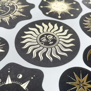 Creative Bronzing constellation Block Stickers Set School Student Kids Die Cut <strong>Journal</strong> Diary Scrapbook Decoration DIY Stickers - Product Image 4