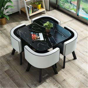 Ensembles de tables <span class=keywords><strong>à</strong></span> <span class=keywords><strong>manger</strong></span> modernes en gros, 4 <span class=keywords><strong>à</strong></span> 6 chaises, <span class=keywords><strong>table</strong></span> <span class=keywords><strong>à</strong></span> <span class=keywords><strong>manger</strong></span> en bois, restaurant, café, <span class=keywords><strong>table</strong></span> de conversation - Product Image 3