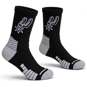 Échantillon Gratuit Chaussettes Athlétiques Rembourrées à Lettres Personnalisables pour Matchs Professionnels sur Terrain, en Coton Respirant, Absorption <span class=keywords><strong>des</strong></span> Chocs, Confort Optimal - Product Image 3