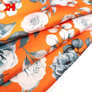 Benutzer definierte Digitaldruck stoffe Großhandel Frauen Seiden satin Polyester Stoff Satin Blumen stoff für Kleidung