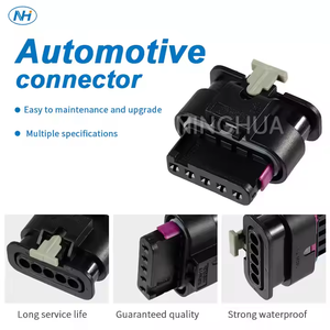 Khối lượng không thấm nước Cảm biến lưu lượng không khí maf với 5-Way Tyco PA66 kết nối đồng liên hệ với vật liệu cho Audi VW 4f0973705 Nam/Nữ - Product Image 2