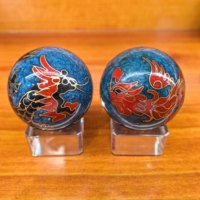 Boules d'exercice manuelles en fer creux, faites à la main, pour soulager le stress et améliorer la dextérité des doigts (Shouxing)