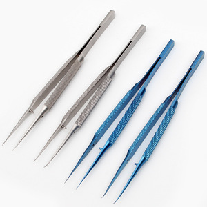 Meidisikang Tweezers 140mm Alloy Steel Fine Tip Straight Industry Use - Product Image 1