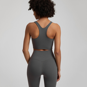 Nuevo hermoso Sujetador deportivo trasero para mujer a prueba de golpes para correr Yoga sujetador chaleco deportivo con almohadillas para el pecho - Product Image 3
