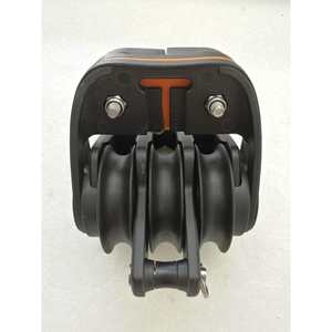 Polea de Rodamiento para Velero con Abrazadera de Cable Giratoria de Tres Ruedas, Diámetro de Rueda de Cinco Pulgadas, Cable de 10 mm, BP-0513F, Herraje Marino - Product Image 2