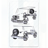 Kit carrosserie VINTAGE VERSION pour Mercedes Classe G Break W464 W465, pare-chocs et pièces de carrosserie en ABS et fibre de verre VINTAGE VERSION