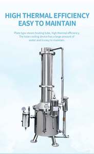 Distillateur d'eau à vapeur de type tour en acier inoxydable <span class=keywords><strong>TZ100</strong></span> – Machine de distillation d'eau commerciale de qualité supérieure pour la santé - Product Image 5