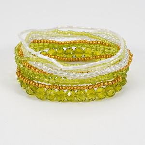 Fashion <b>Beaded</b> <b>Bracelets</b> Crystal Rhinestone Multi Layer Stretch Bohemia Style Unisex Jewelry Made In China - Product Image 4