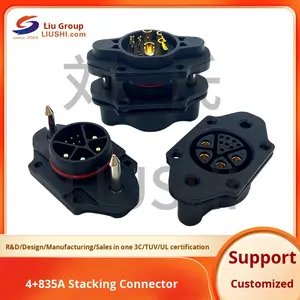 Настраиваемый 4 + 8 35A соединитель для укладки дома Портативный быстроразъемный накопитель энергии медный сплав интерфейс нейлоновые разъемы - Product Image 6