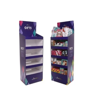 ชั้นวางแสดงสินค้าแบบพับได้ปรับแต่งได้ ทำจากกระดาษแข็ง สำหรับจัดระเบียบหมวกเบสบอล เสื้อยืด เสื้อผ้า และอุปกรณ์สัตว์เลี้ยง - Product Image 1